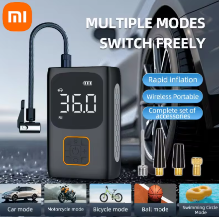 Xiaomi-Mini bomba de inflado portátil para coche